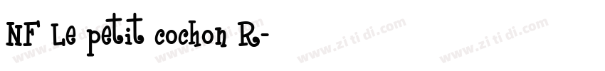 NF Le petit cochon R字体转换